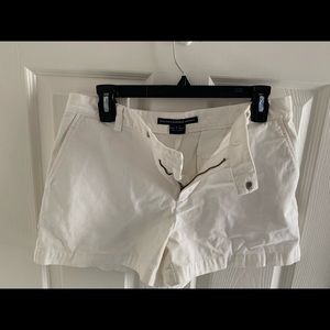 White polo cotton shorts